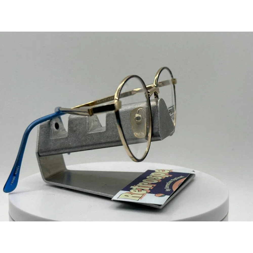 True Vintage Eyeglasses Petite/Kids Round Original Demo Lens Emilio Parisi Gold